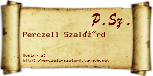 Perczell Szalárd névjegykártya